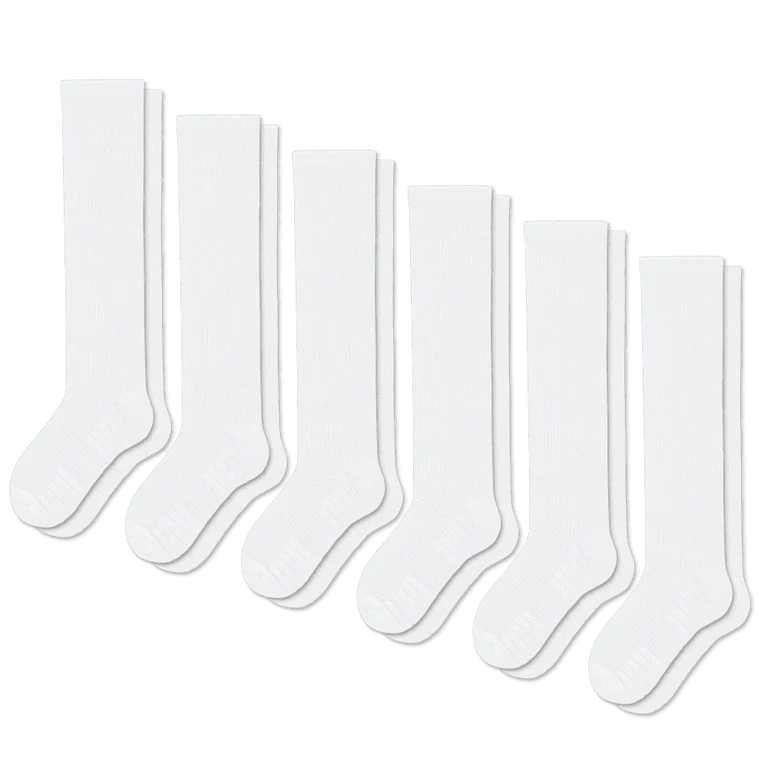 White Compression Socks