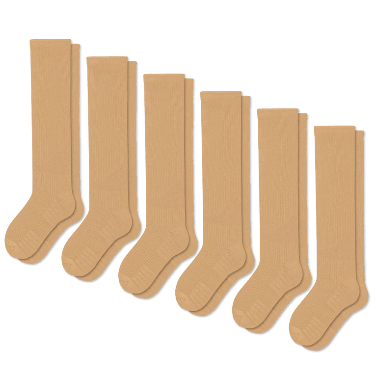 Tan Compression Socks