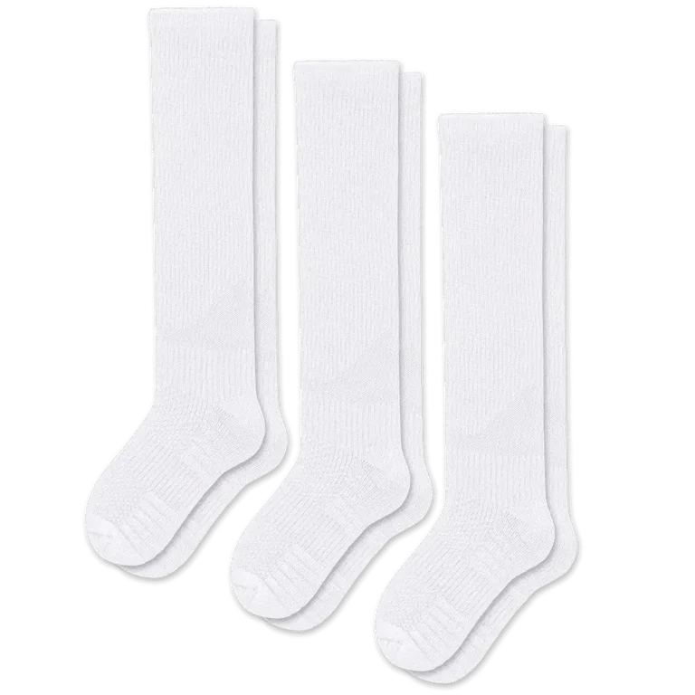 White Compression Socks